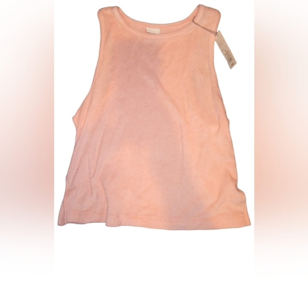 NWT a new day Peachy Pink Terry Tank